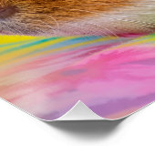 Niedliche Guinea Schweinepest Poster (Ecke)