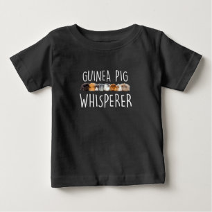 Niedliche Guinea Schweinswisperer Tiergeschenk Baby T-shirt