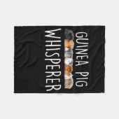 Niedliche Guinea Schweinswisperer Tiergeschenk Fleecedecke (Vorderseite (Horizontal))