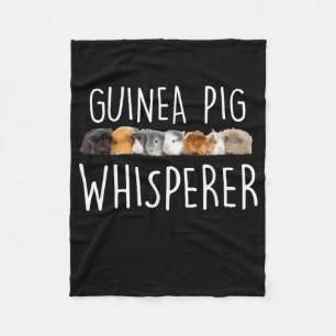 Niedliche Guinea Schweinswisperer Tiergeschenk Fleecedecke