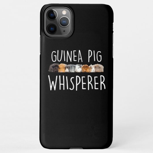 Niedliche Guinea Schweinswisperer Tiergeschenk iPhone Hülle (Rückseite)