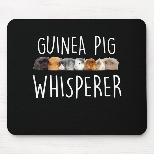 Niedliche Guinea Schweinswisperer Tiergeschenk Mousepad (Vorne)