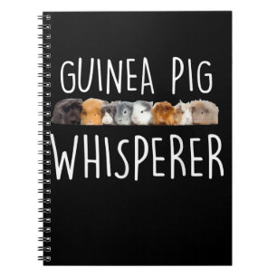 Niedliche Guinea Schweinswisperer Tiergeschenk Notizblock