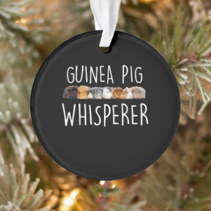 Niedliche Guinea Schweinswisperer Tiergeschenk Ornament