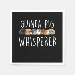 Niedliche Guinea Schweinswisperer Tiergeschenk Serviette