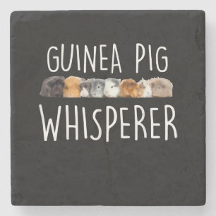 Niedliche Guinea Schweinswisperer Tiergeschenk Steinuntersetzer