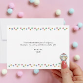 Niedliche Gumball-Maschine, kundenspezifisch Kinde Dankeskarte