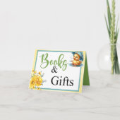 Niedliche Gummi Duck Babydusche Bücher und Geschen Karte (Vorderseite)