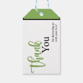 Niedliche Gummi Duck Babydusche Geschenkanhänger (Rückseite)