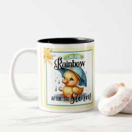 Niedliche Gummi Duck Babydusche Zweifarbige Tasse