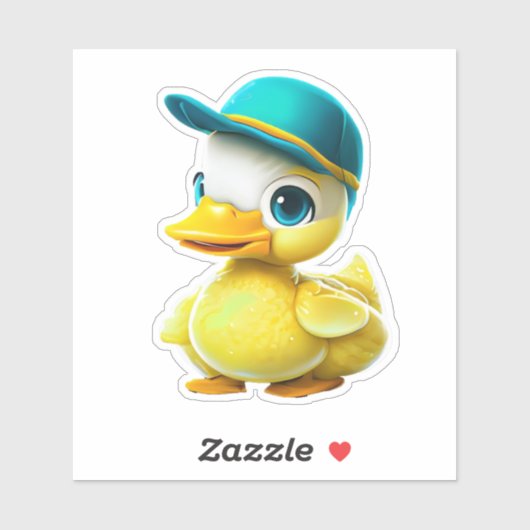 Niedliche Gummiente Aufkleber (Blatt)