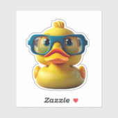 Niedliche Gummiente Aufkleber (Blatt)