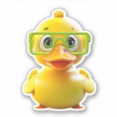 Niedliche Gummiente Aufkleber (Vorderseite)
