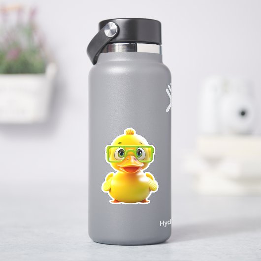 Niedliche Gummiente Aufkleber (HydroFlask)
