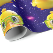 Niedliche Gummiente Inspiriert Geschenkpapier (Rolleneckpunkt)