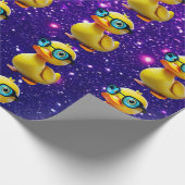 Niedliche Gummiente Inspiriert Geschenkpapier (Ecke)