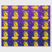 Niedliche Gummiente Inspiriert Geschenkpapier (Flach)