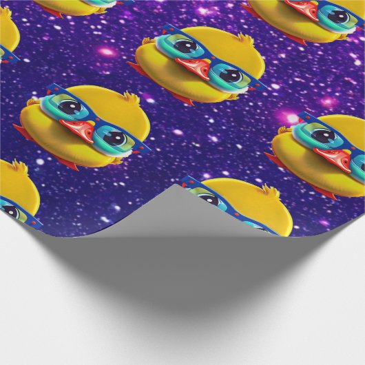 Niedliche Gummiente Inspiriert Geschenkpapier (Ecke)