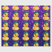 Niedliche Gummiente Inspiriert Geschenkpapier (Flach)