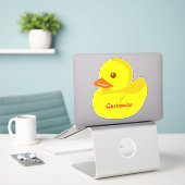 Niedliche Gummiente Thunder_Cove Aufkleber (Laptop auf Schreibtisch)