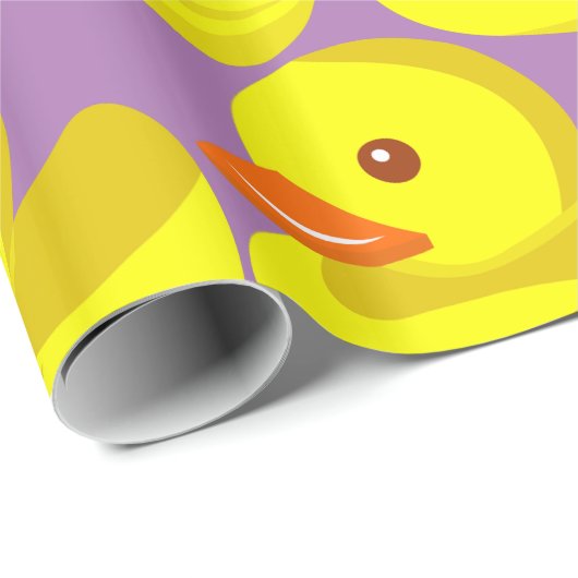 Niedliche Gummiente Thunder_Cove Geschenkpapier (Rolleneckpunkt)