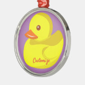 Niedliche Gummiente Thunder_Cove Ornament Aus Metall (Links)