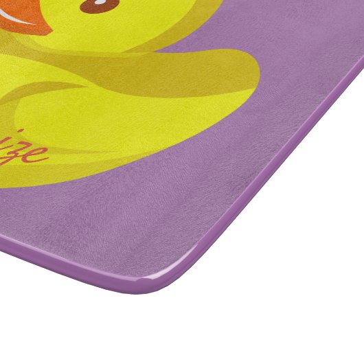 Niedliche Gummiente Thunder_Cove Schneidebrett (Ecke)