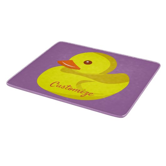 Niedliche Gummiente Thunder_Cove Schneidebrett (Ecke)