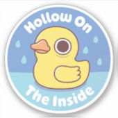 Niedliche Gummifaust auf dem Innenhof. Aufkleber (Vorderseite)