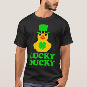 Niedliche Gummihaube Vier Leaf C Hat St Patrick's T-Shirt