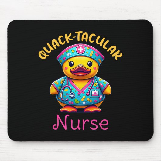 Niedliche Gummiherde Eingetragene Krankenschwester Mousepad (Vorne)