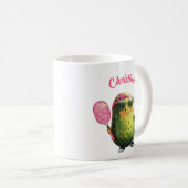 Niedliche Gurkenpfeife mit Sonnenbrille und Bow Kaffeetasse (VorderseiteRechts)