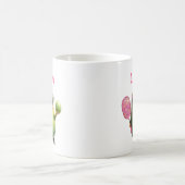 Niedliche Gurkenpfeife mit Sonnenbrille und Bow Kaffeetasse (Mittel)