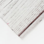 Niedliche gürtelfarbene Blumentriplets Meilenstein Fleecedecke (Ecke)