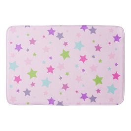 Niedliche gürtelrosa Badermatte, Sterne Badematte