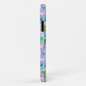 Niedliche gürtelrosa Froschkunst mit Wasserlilien Case-Mate iPhone Hülle (Hinten/Rechts)