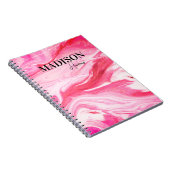 Niedliche, gürtelrote Marmormor Notizblock (Rechte Seite)