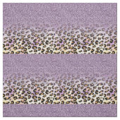 Niedliche, gürtnäckige lila Imitate Glitzer Leopar Stoff (Muster)