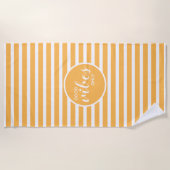 Niedliche, gute Farbtöne nur gelb gestrichen Moder Strandtuch (Vorderseite)