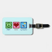 Niedliche Gymnastik Gepäckanhänger (Vorderseite horizontal)