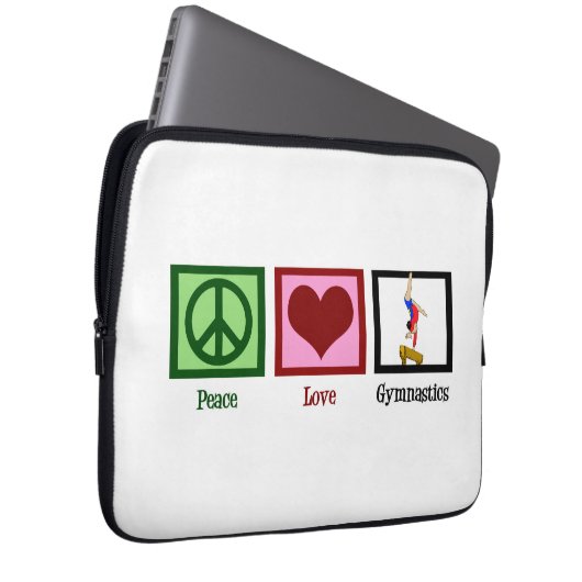 Niedliche Gymnastik Laptopschutzhülle (Vorne Rechts)