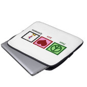 Niedliche Gymnastik Laptopschutzhülle (Vorne Knopf)