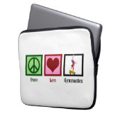Niedliche Gymnastik Laptopschutzhülle (Vorderseite Links)