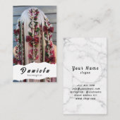 Niedliche Haarstille Schere Minimalistisch Blush P Visitenkarte (Vorne/Hinten)