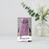 Niedliche Haarstühle Schere Minimalistisch Blush P Visitenkarte (Stehend Vorderseite)