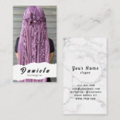 Niedliche Haarstühle Schere Minimalistisch Blush P Visitenkarte (Vorne/Hinten)