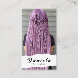 Niedliche Haarstühle Schere Minimalistisch Blush P Visitenkarte