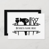 niedliche Haarstylierung Mitteilungskarte (Vorne/Hinten)