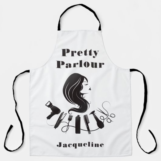 Niedliche Haarstyling-Schürze Schürze (Vorderseite)