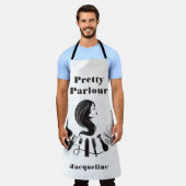 Niedliche Haarstyling-Schürze Schürze (Getragen)
